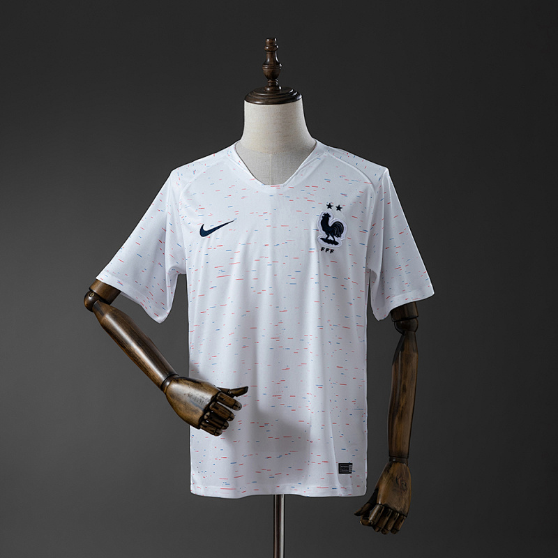 Camiseta retro de visitante de Francia 2018, tallas S-XXL